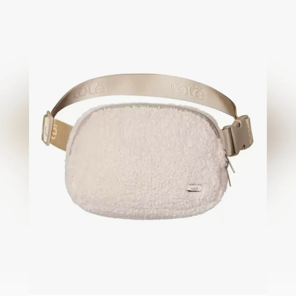NWT Lolë Cream Fleece Belt Bag Unisex - Picture 4 of 4